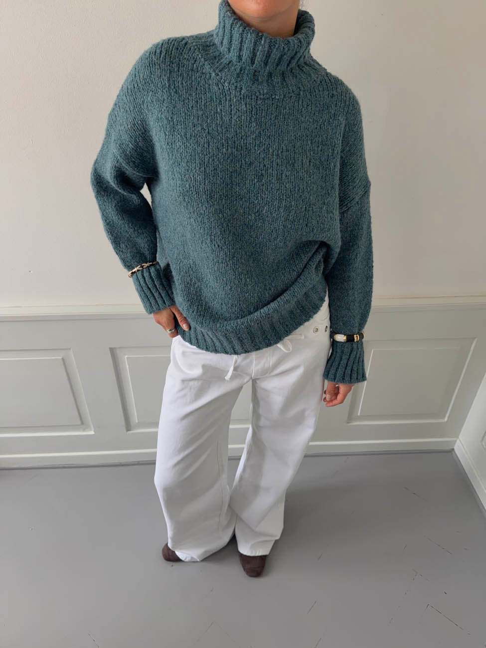 Valdamara oversized turtleneck - Blue